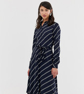 Vestido Camisero Con Rayas Diagonales De Vero Moda Tall