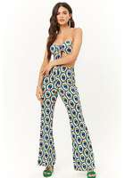 Geo Print Bandeau & Pants Set