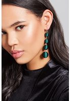 Bauble Fabric Drop Earrings
