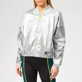 Puma Women's Tz Jacket - Puma White - Xs - Silver