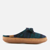 Toms Women's Plaid Felt Bow Slippers - Spruce - Uk 3 - Green