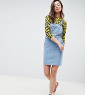 Vestido Estilo Peto En Azul Vintage De Asos Design Tall