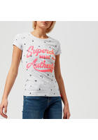 Superdry Women's Made Authentic Entry T-shirt - Ice Marl - Uk 8 - White
