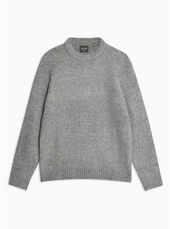 Only & Sons Grey Patch High Neck Knitted Jumper