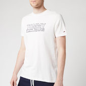 Tommy Jeans Men's Contoured Corporate Logo T-shirt - Classic White - S - White