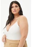 Plus Size V-neck Cami Bodysuit